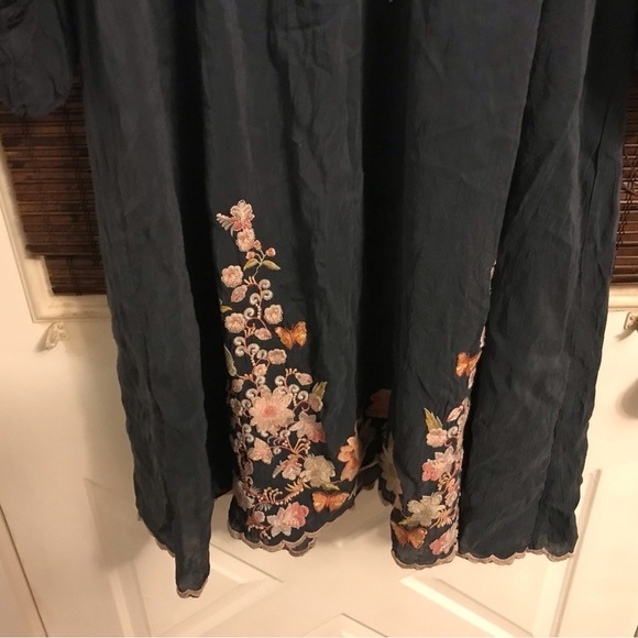 Johnny Was button up Astara tunic dress with bell sleeves - Picture 6 of 13